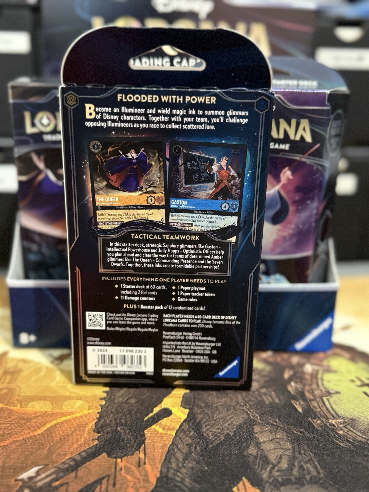Disney Lorcana: Rise of the Floodborn Starter Deck - Amber and Sapphire