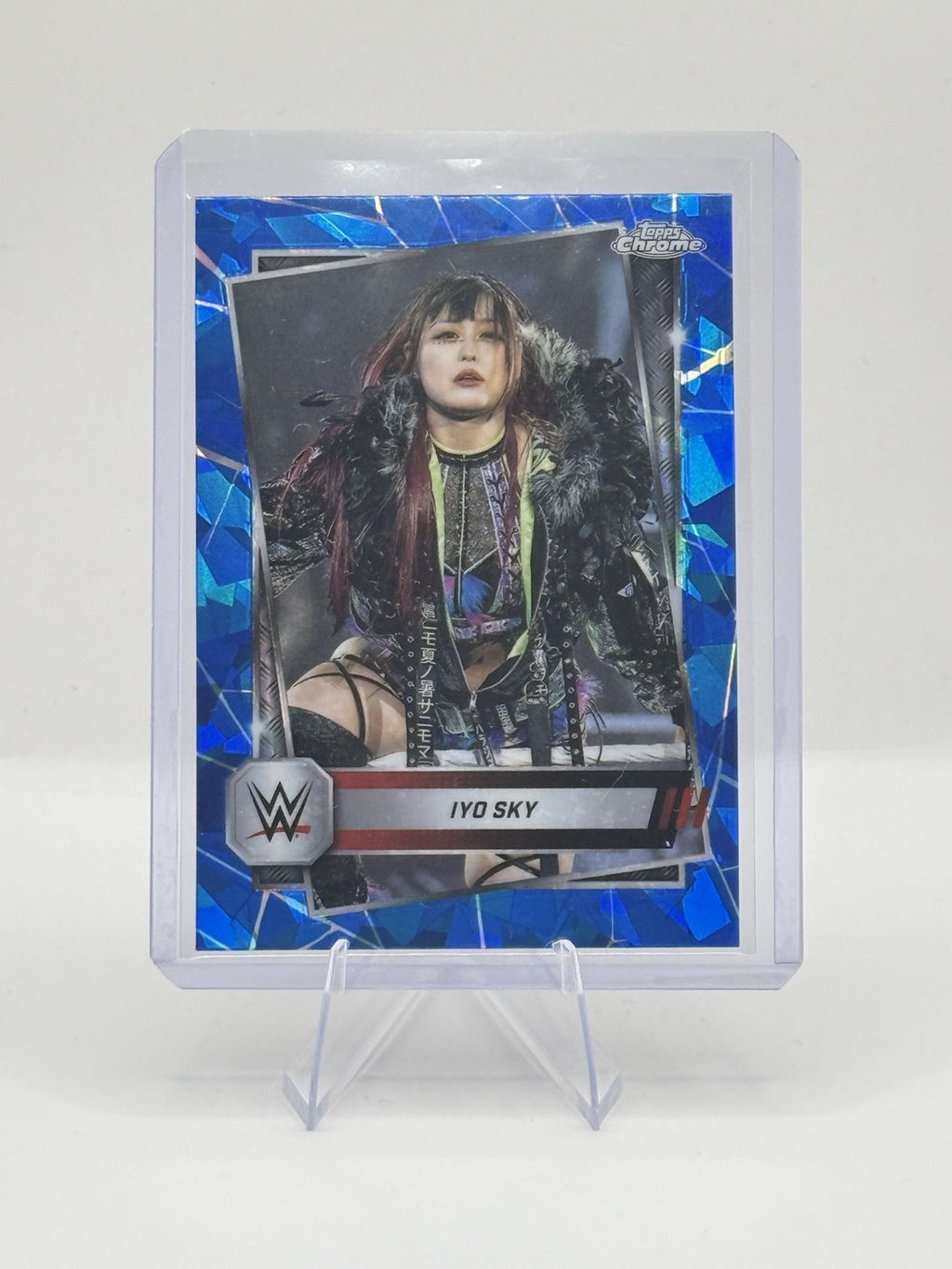 2025 Topps Chrome WWE Sapphire Edition - Iyo Sky #99 - Blue Geometric